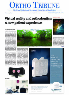 Ortho Tribune Middle East & Africa No. 1, 2018