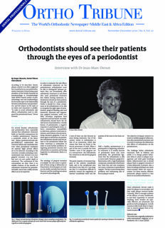 Ortho Tribune Middle East & Africa No.6, 2020