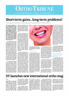 Ortho Tribune Asia Pacific No. 1, 2016